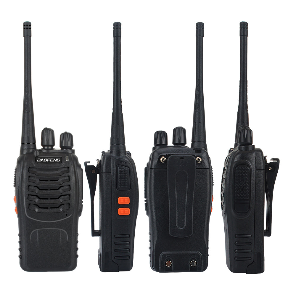 2pcs/Pack Baofeng BF-888S Walkie Talkie UHF VOX Radio 888s 400-470MHz 16Memory Channel with Earpiece