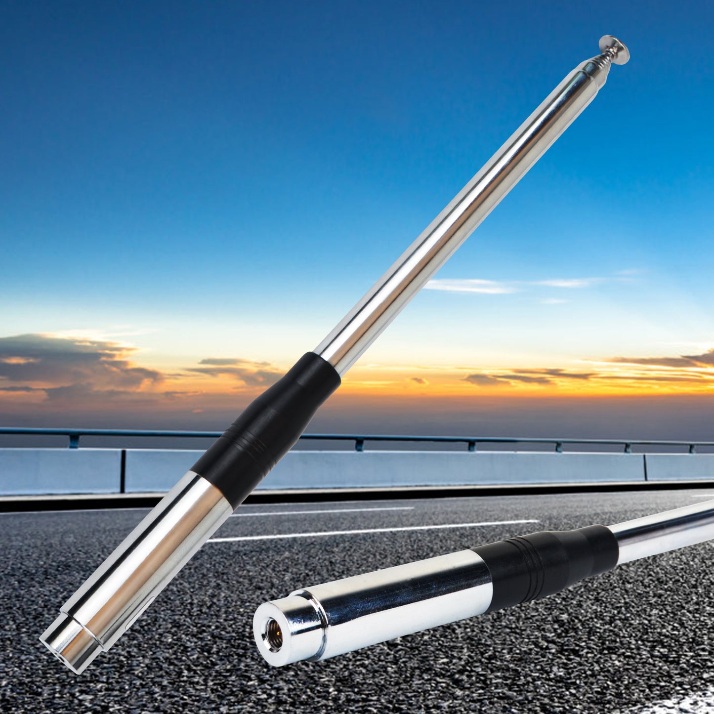 Hiroyasu NH-31 CB 27MHz Walkie Talkie Handheld Extended Antenna With Fold-Over 2.15dBi 20W BNC/SMA-Male/SMA-Female for Options