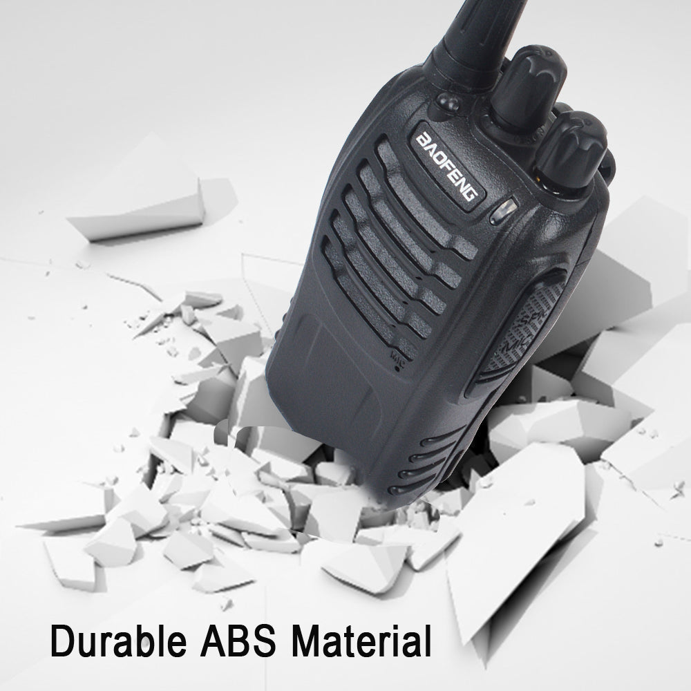 2pcs/Pack Baofeng BF-888S Walkie Talkie UHF VOX Radio 888s 400-470MHz 16Memory Channel with Earpiece