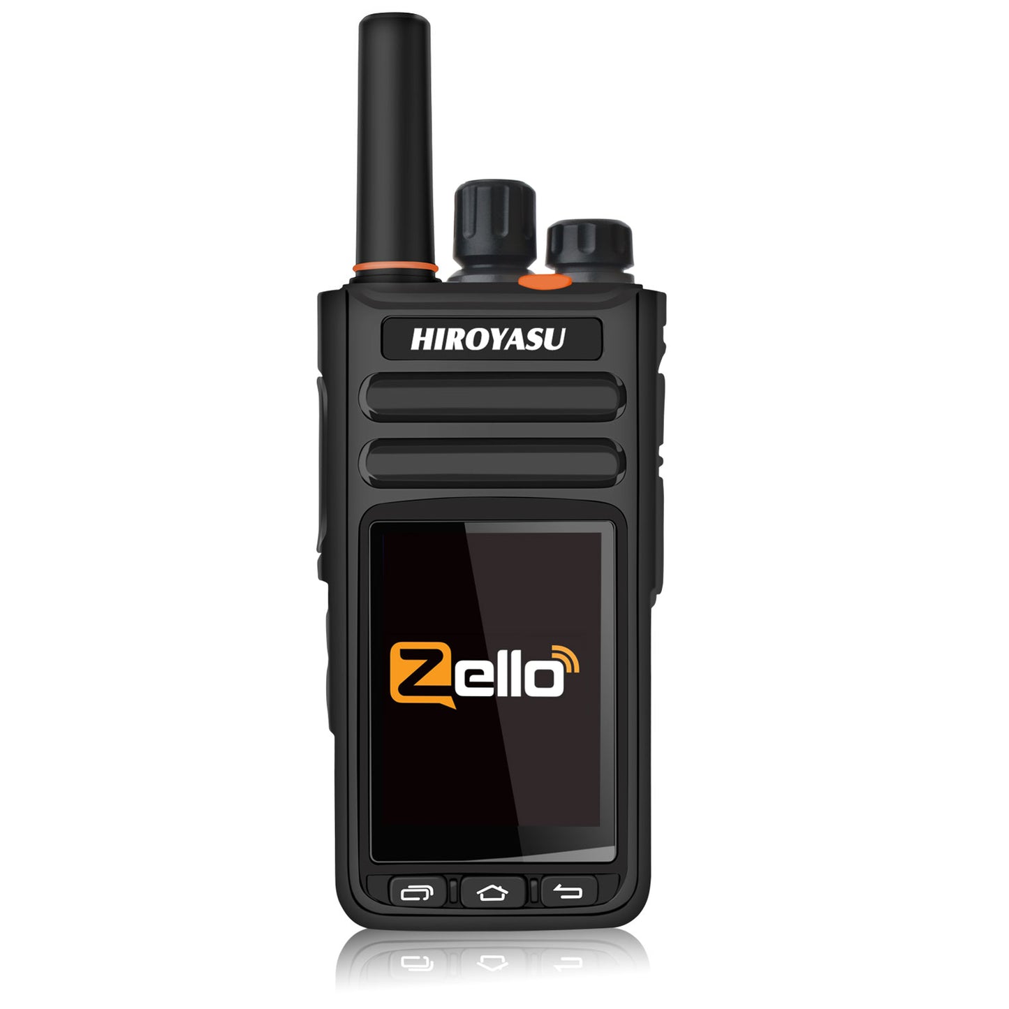 HIROYASU HI-B8 2G 3G 4G Cellular Network WiFI Zello PoC FM Walkie Talkie Android 9.0 Phone Call Messaging GPS 2.4" Touch Screen