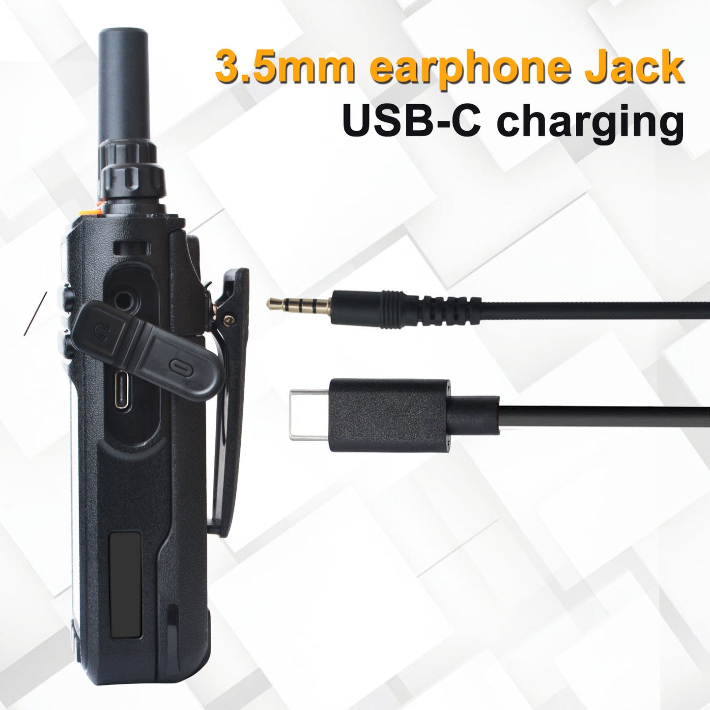 HIROYASU HI-B8 2G 3G 4G Cellular Network WiFI Zello PoC FM Walkie Talkie Android 9.0 Phone Call Messaging GPS 2.4" Touch Screen