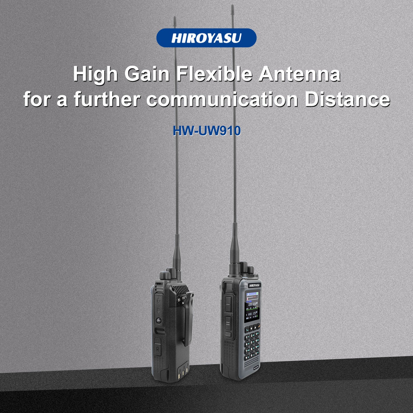 HIROYASU HW-UV910 20W V/UHF 136-174&400-480MHz 2M 70CM Radio Dual Band FM Walkie Talkie 18-999.999750MHz Air Band Rx Scrambler