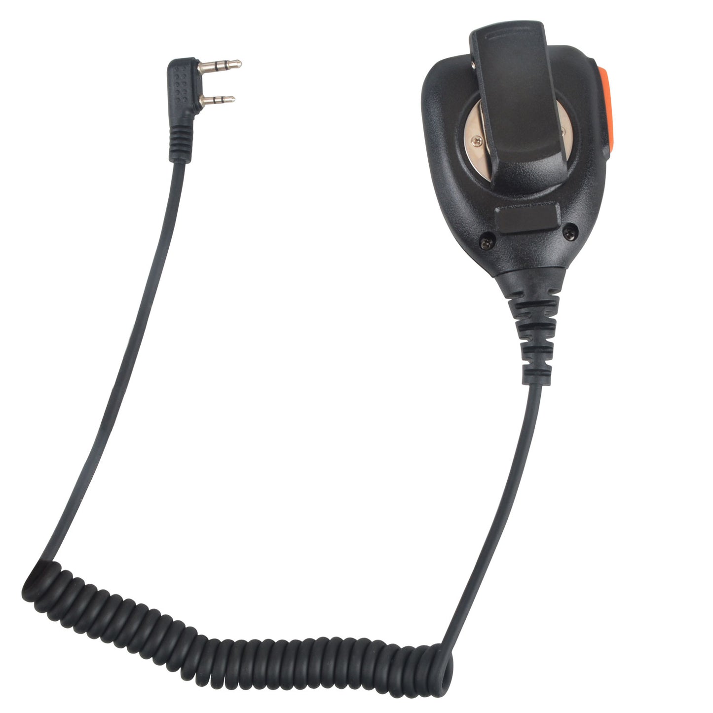 HIROYASU K-424 8ohm 1Watt Palm Mic Speaker 2 Pins K Plug-in for Baofeng UV-5R BF-888S UV-5RH DM-32 Quansheng TK11(8) TK11(5) Portable Two Way Radio