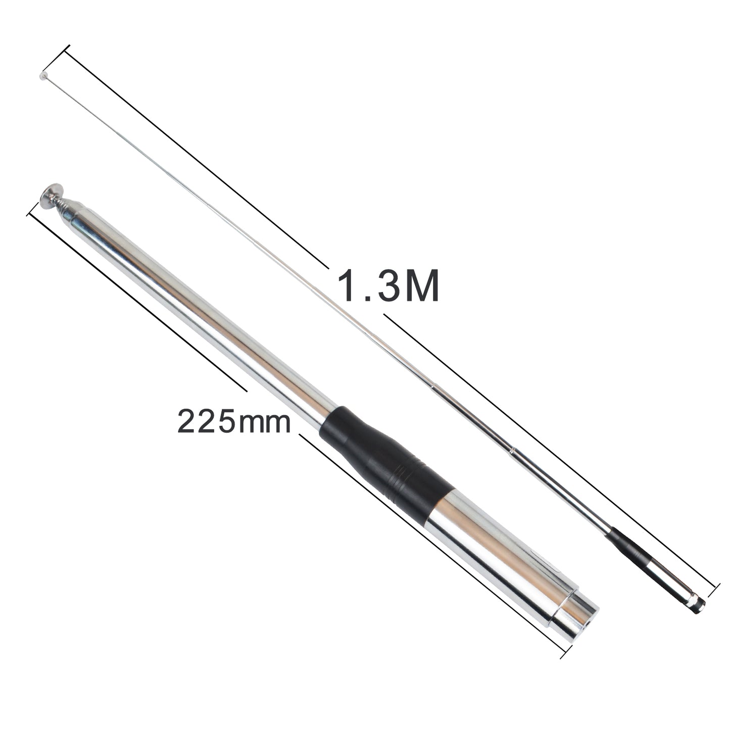 Hiroyasu NH-31 CB 27MHz Walkie Talkie Handheld Extended Antenna With Fold-Over 2.15dBi 20W BNC/SMA-Male/SMA-Female for Options