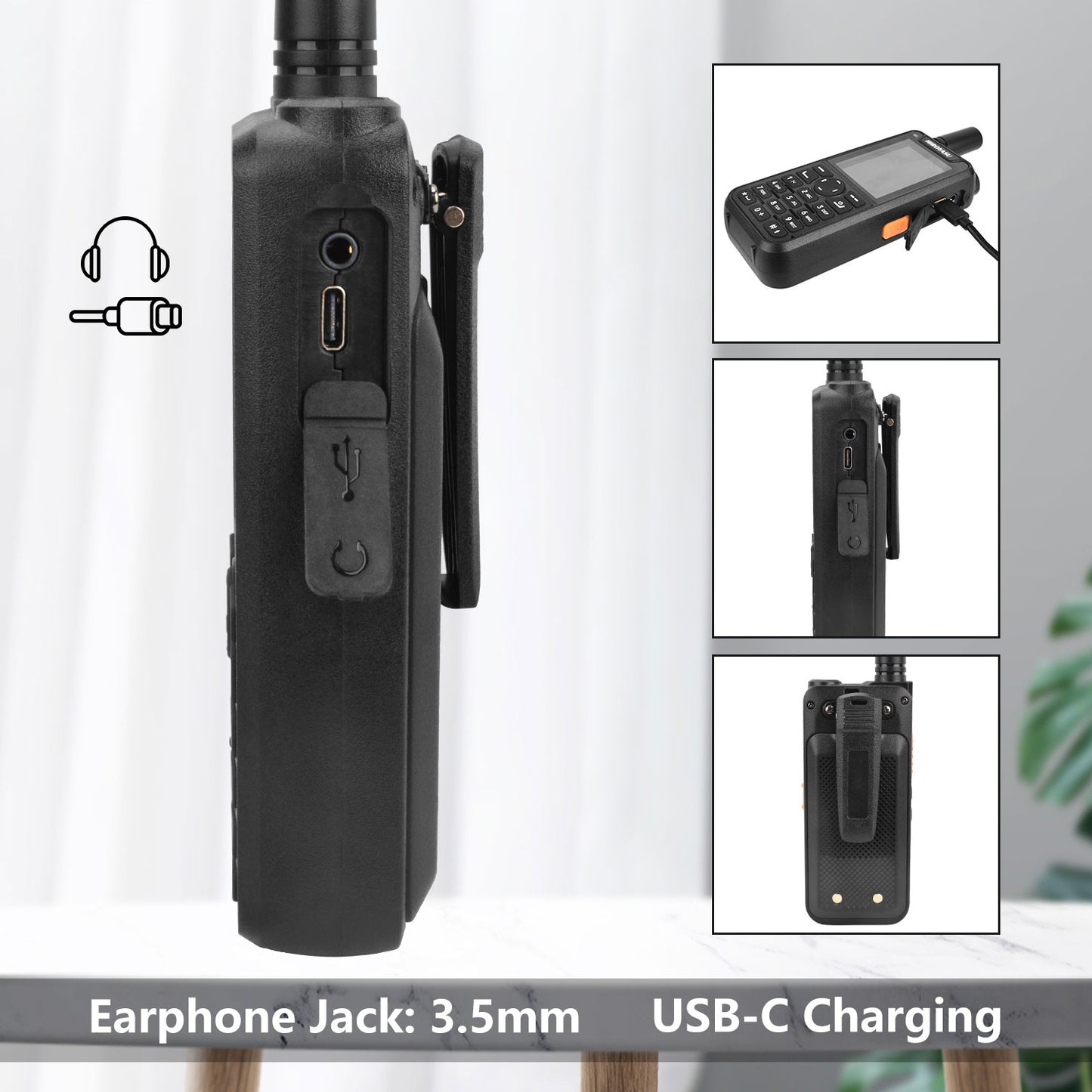 HIROYASU HI-B6 Zello Walkie Talkie Android9.0 Dual Sim Card 2G 3G 4G PoC Radio 1GB ROM 8GB RAM Full keypad 2.4" HD Display