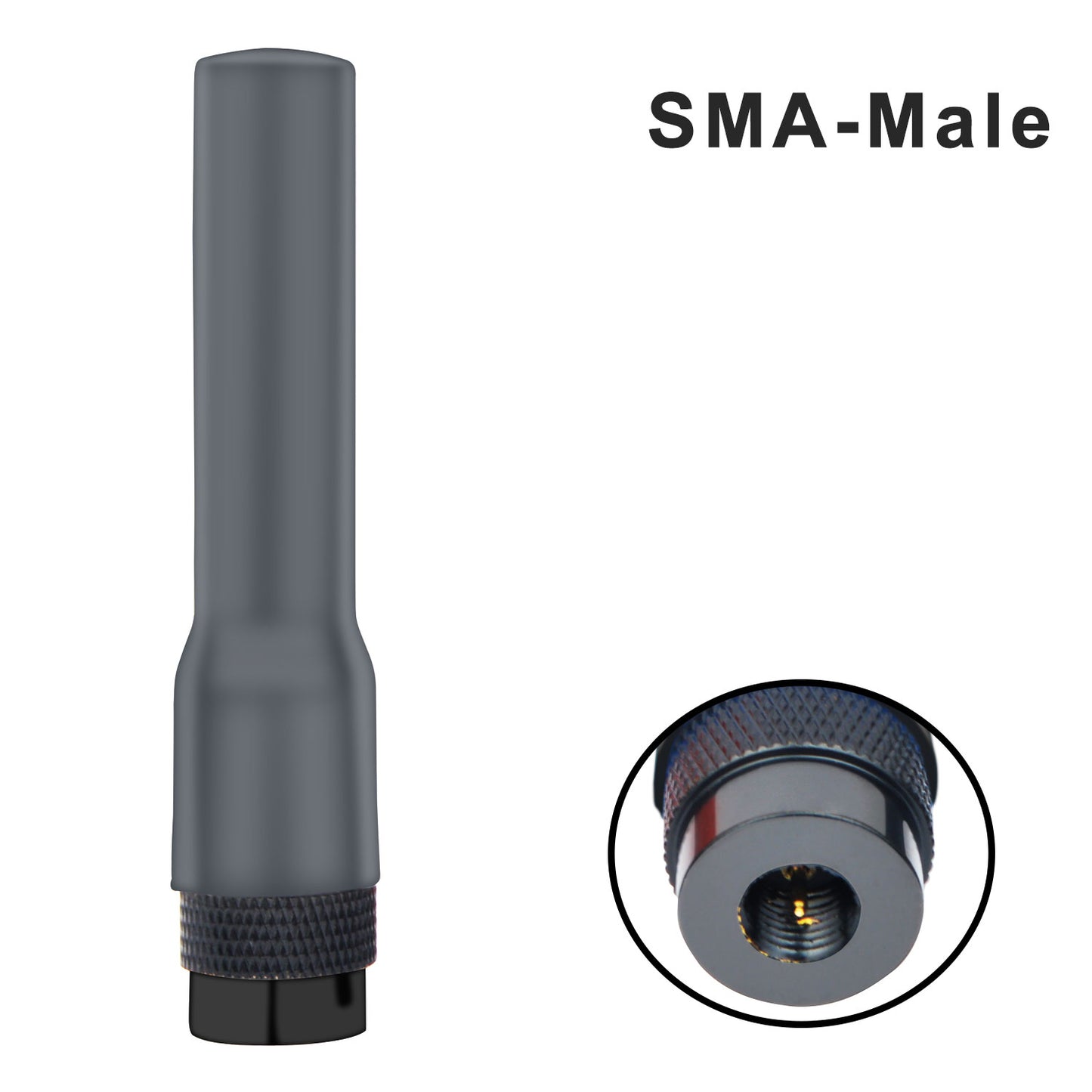 HIROYASU HA20 Mini Soft Silicon Antenna 144/430MHz 2m/70cm Dual Band 2.15dB 7cm Length Flexible Handheld Antenna