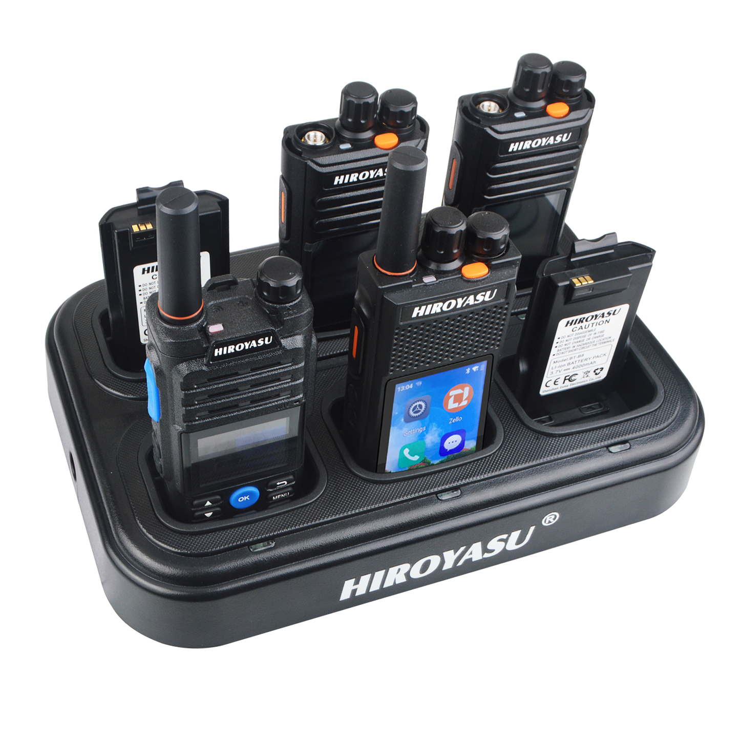 HIROYASU PoC Radio HI-B8 HI-R23 HI-B8Pro Six Way Rapid Charger