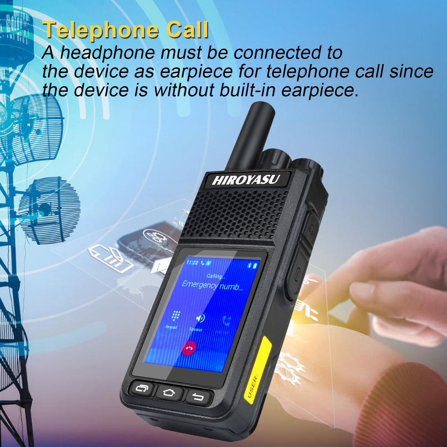 HIROYASU HI-B8Pro LTE PoC Radio