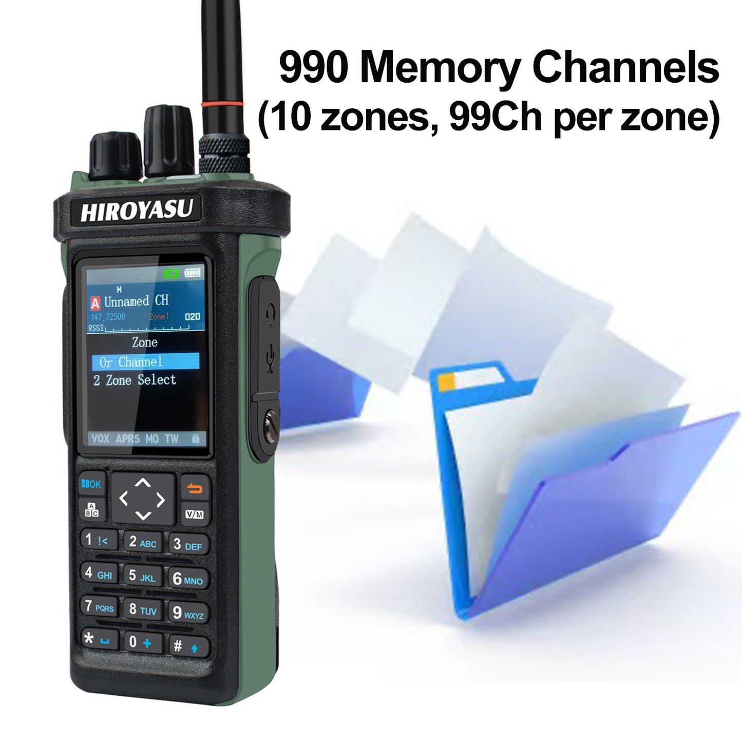 Hiroyasu Radio HI-UV850Pro FM/AM/SSB 10W Bluetooth Program GPS APRS Shortwave Multi-Band DTMF Scrambler FM Amateur Handheld Ham Walkie Talkie