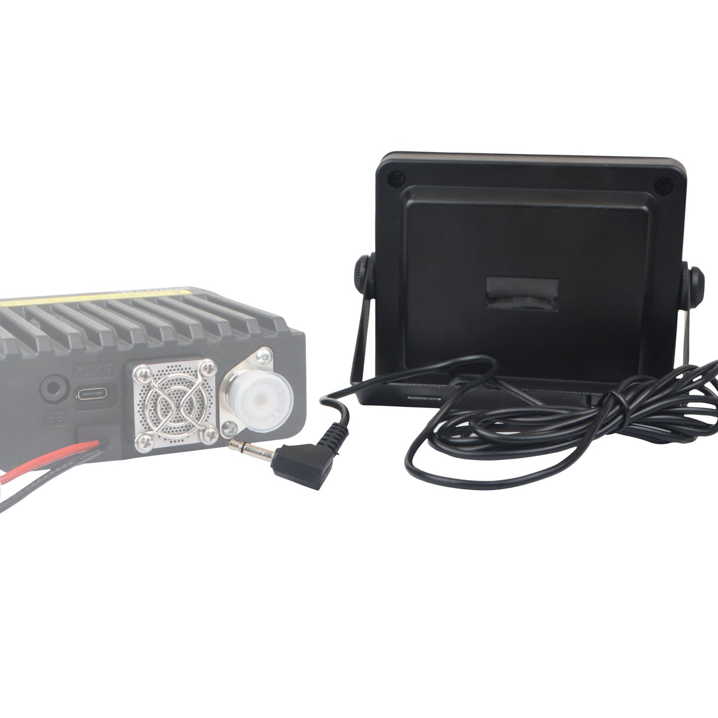 Heavy Duty Mobile Radio External Speaker 3.5mm Plug Loudspeaker for Hiroyasu IC-980Pro, IC-980Pro Max CQ-7373 Car Waklie Talkie