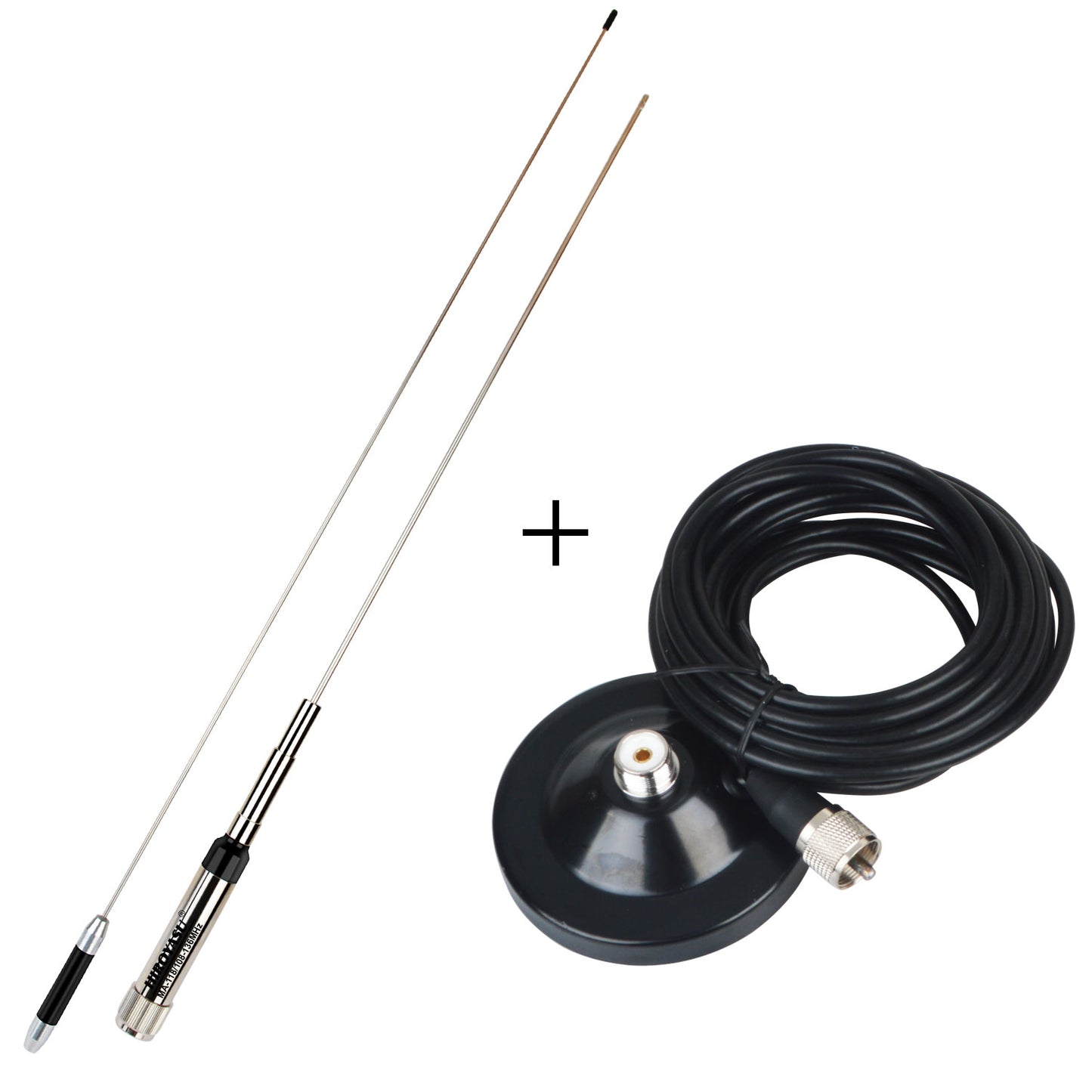 HIROYASU MA-118 Air Band Mobile Antenna 108-136MHz 2.15dB Aviation Frequency Car Walkie Talkie Antenna Two Segments