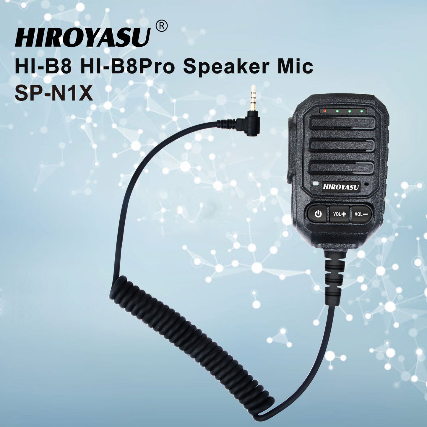 HIROYASU HI-B8 HI-B8Pro PoC Radio Speaker Microphone SP-N1X