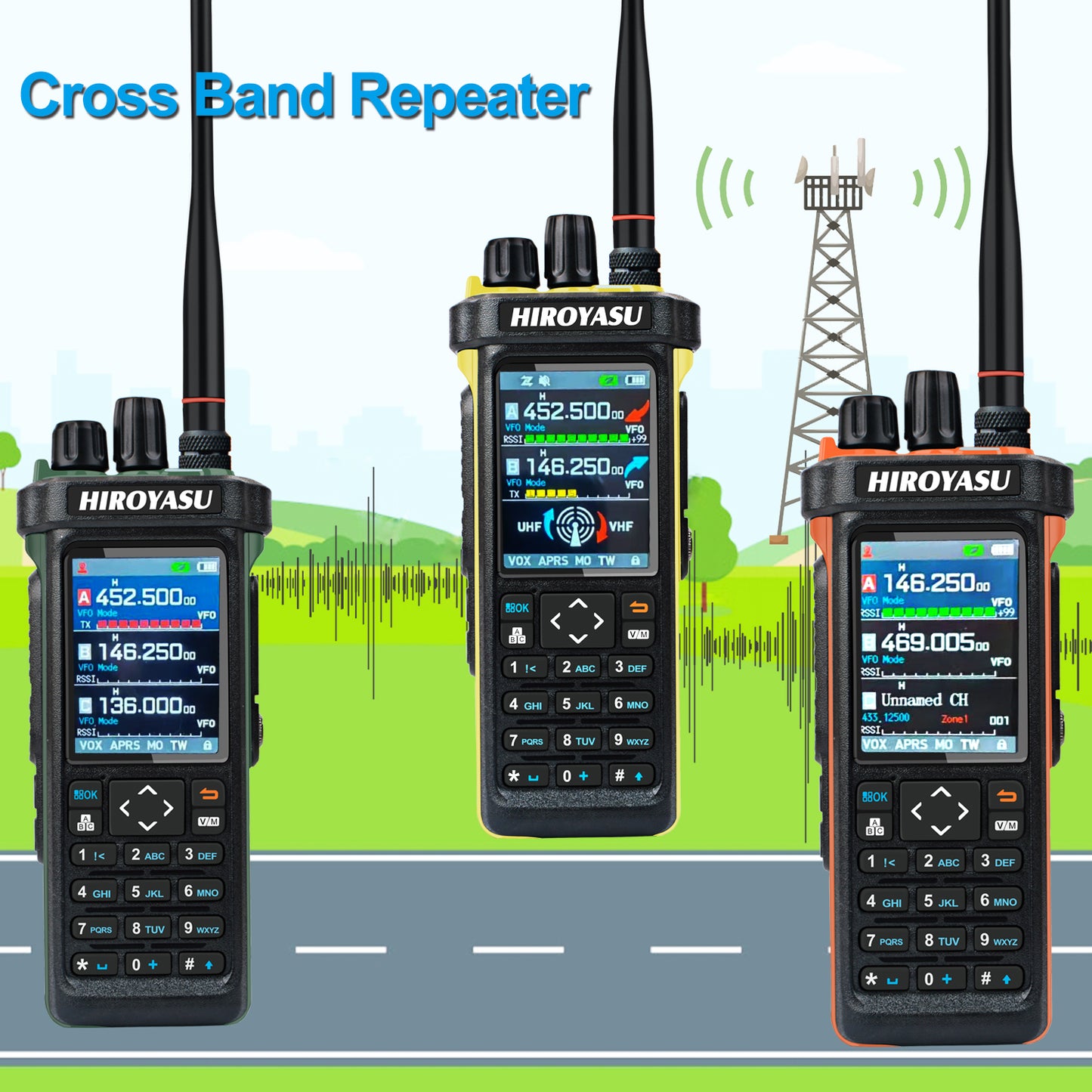 Hiroyasu Radio HI-UV850Pro FM/AM/SSB 10W Bluetooth Program GPS APRS Shortwave Multi-Band DTMF Scrambler FM Amateur Handheld Ham Walkie Talkie