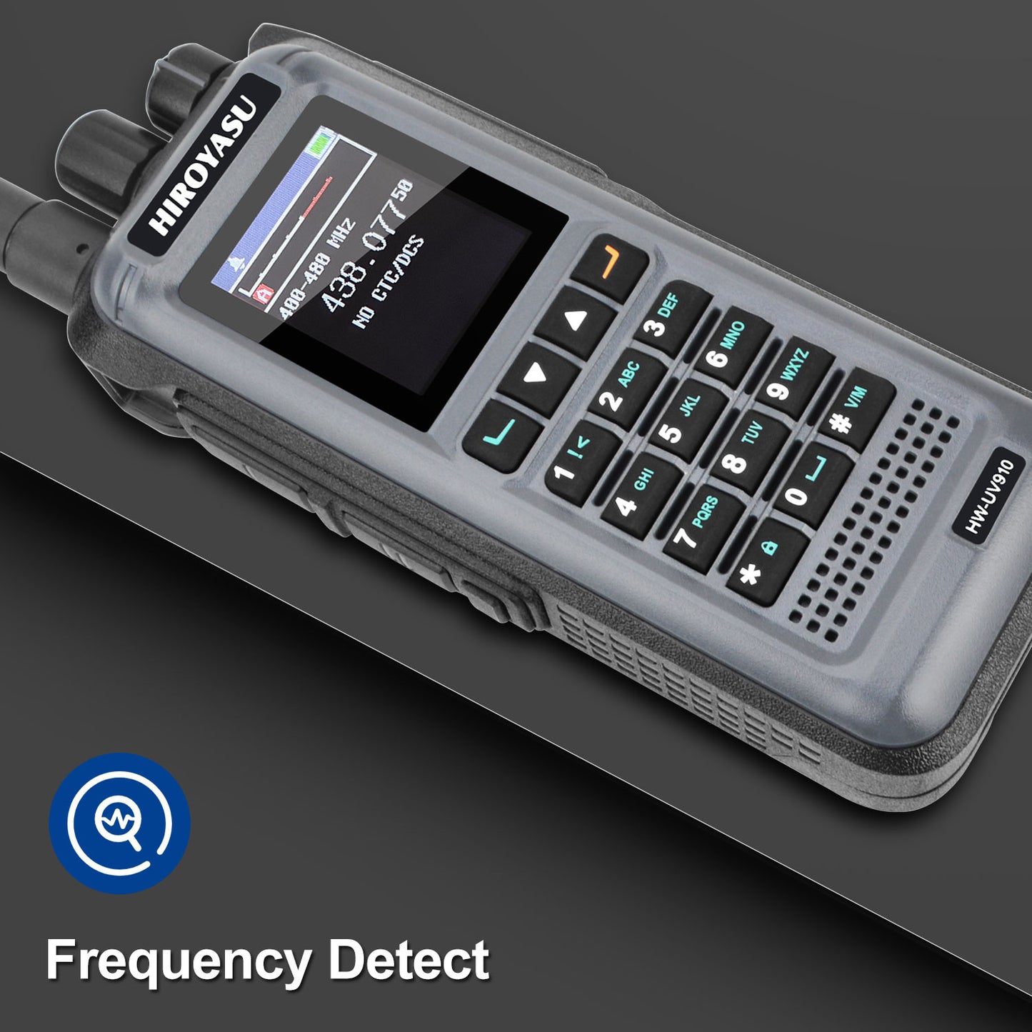 HIROYASU HW-UV910 20W V/UHF 136-174&400-480MHz 2M 70CM Radio Dual Band FM Walkie Talkie 18-999.999750MHz Air Band Rx Scrambler