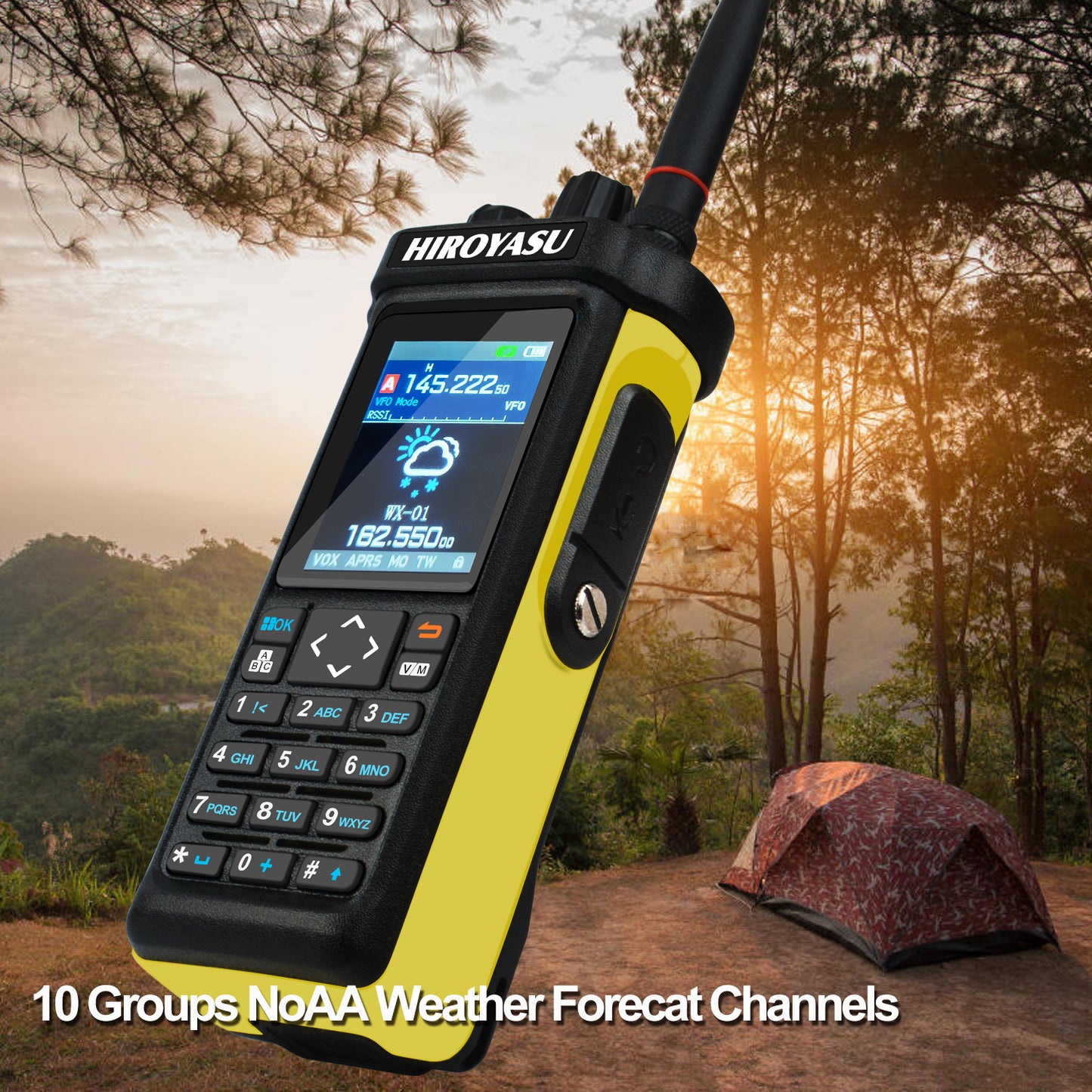 Hiroyasu Radio HI-UV850Pro FM/AM/SSB 10W Bluetooth Program GPS APRS Shortwave Multi-Band DTMF Scrambler FM Amateur Handheld Ham Walkie Talkie