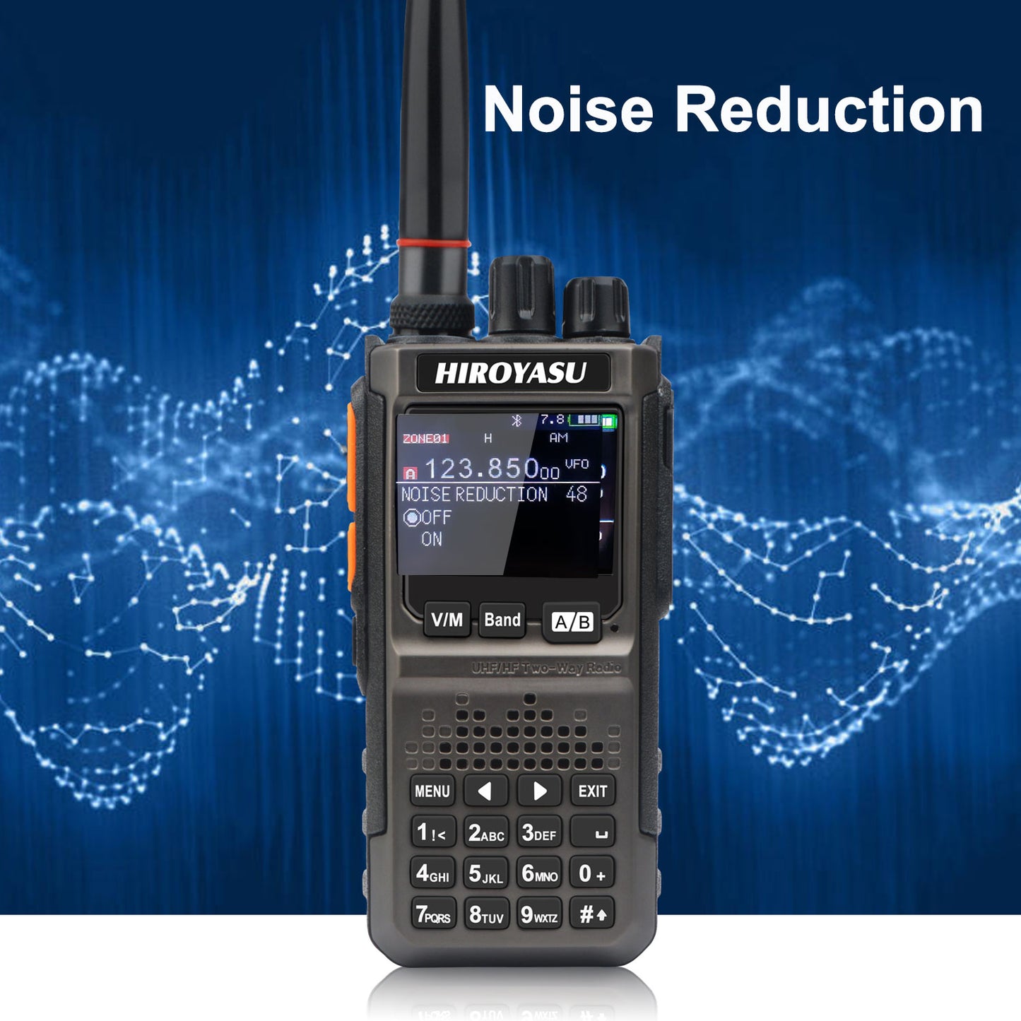 HIROYASU HI-E380 SSB CW FM AM CB Shortwave Aviation VHF UHF Full Band Walkie Talkies Bluetooth Program NOAA 10W Ham Radio Freq Copy