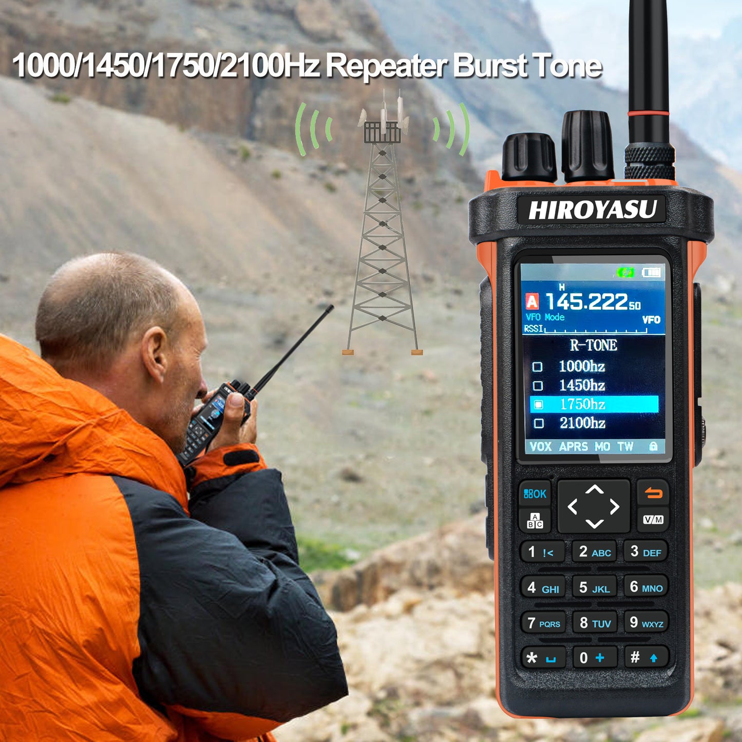 Hiroyasu Radio HI-UV850Pro FM/AM/SSB 10W Bluetooth Program GPS APRS Shortwave Multi-Band DTMF Scrambler FM Amateur Handheld Ham Walkie Talkie