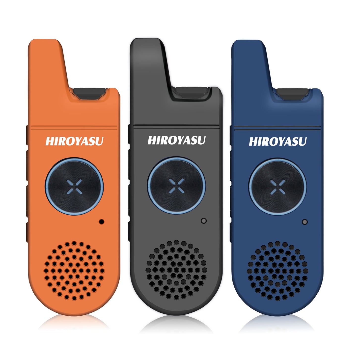 Twin Pack HIROYASU A446MINI PMR446 License Free Mini Walkie Talkie 446MHz Tiny Business Radio with Earpiece