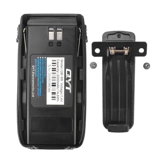 QYT KT-A16 KT-8R 7.4V 2000mAh 14.8Wh Rechargeable Battery pack with Belt Clip
