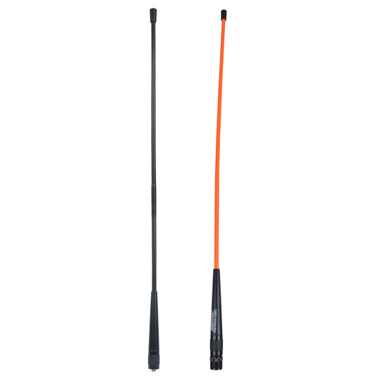 Hiroyasu PHD-795 Air Band 108-136MHz Handheld Whip Walkie Talkie Antenna 2.15dB 47CM Length 20Watts Orange Black Colors SMA-Female SMA-Male BNC Options