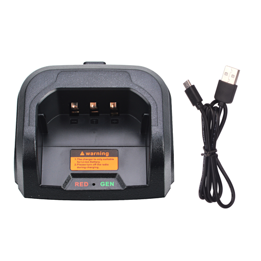 Hiroyasu HI-B8 HI-R23 Android Zello Walkie Talkie PoC Radio Desktop Charger Base Cradle with Mico USB Charging Cable