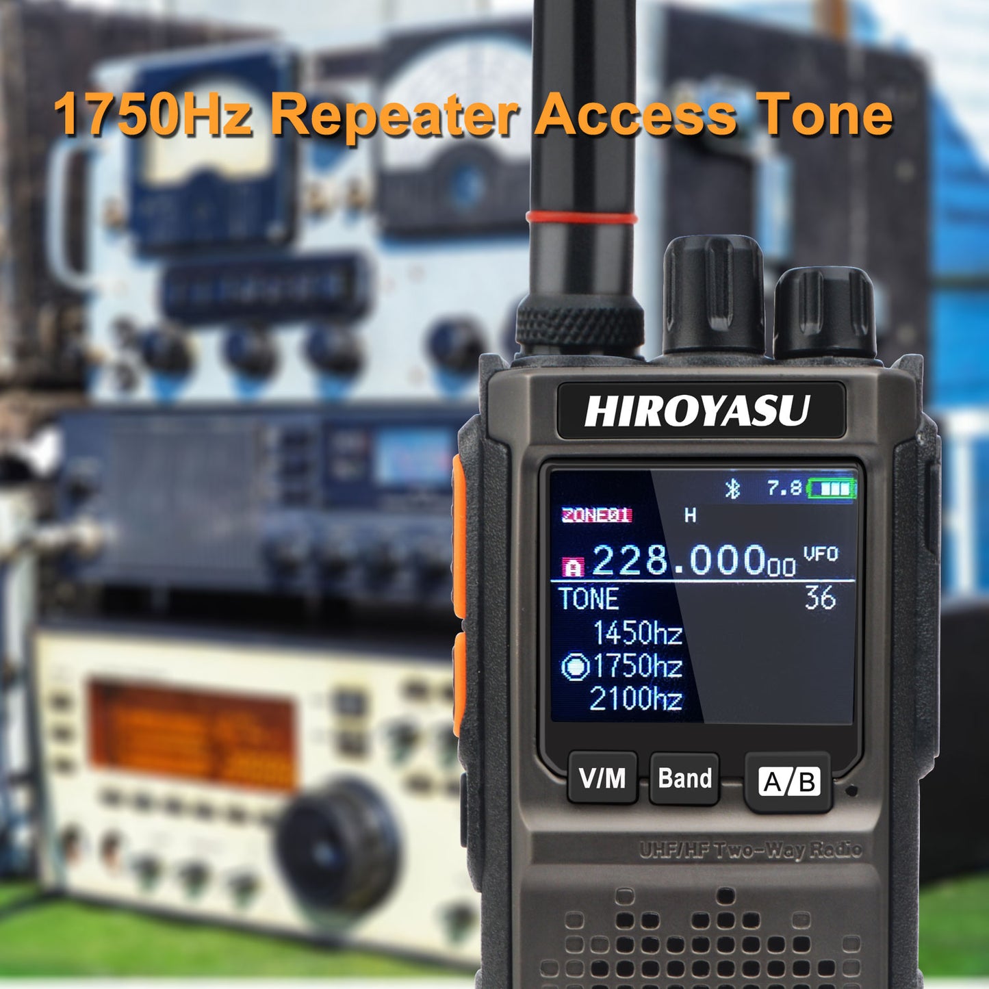 HIROYASU HI-E380 SSB CW FM AM CB Shortwave Aviation VHF UHF Full Band Walkie Talkies Bluetooth Program NOAA 10W Ham Radio Freq Copy