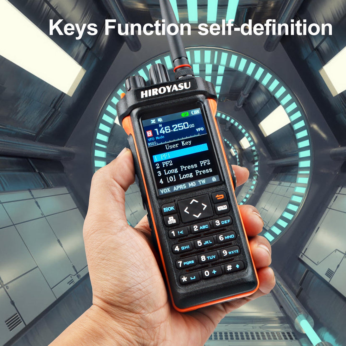 Hiroyasu Radio HI-UV850Pro FM/AM/SSB 10W Bluetooth Program GPS APRS Shortwave Multi-Band DTMF Scrambler FM Amateur Handheld Ham Walkie Talkie