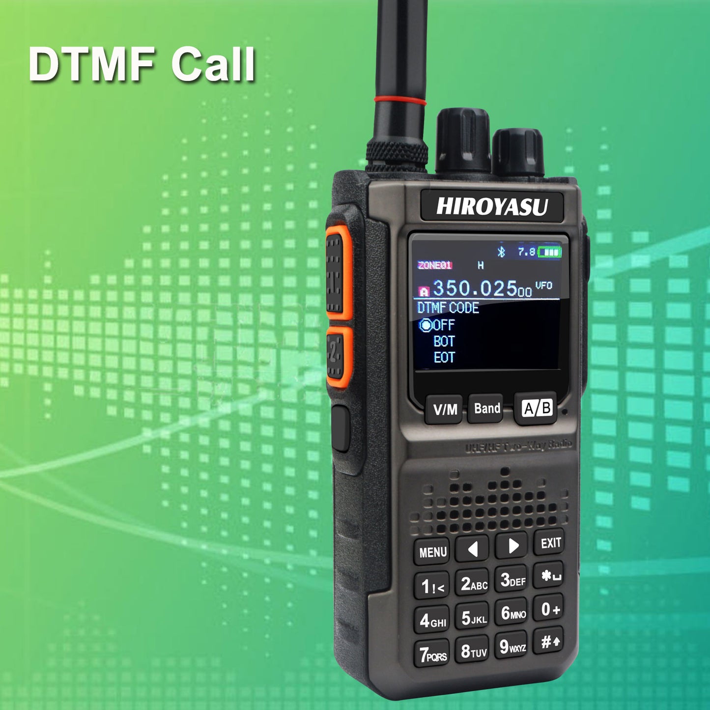 HIROYASU HI-E380 SSB CW FM AM CB Shortwave Aviation VHF UHF Full Band Walkie Talkies Bluetooth Program NOAA 10W Ham Radio Freq Copy