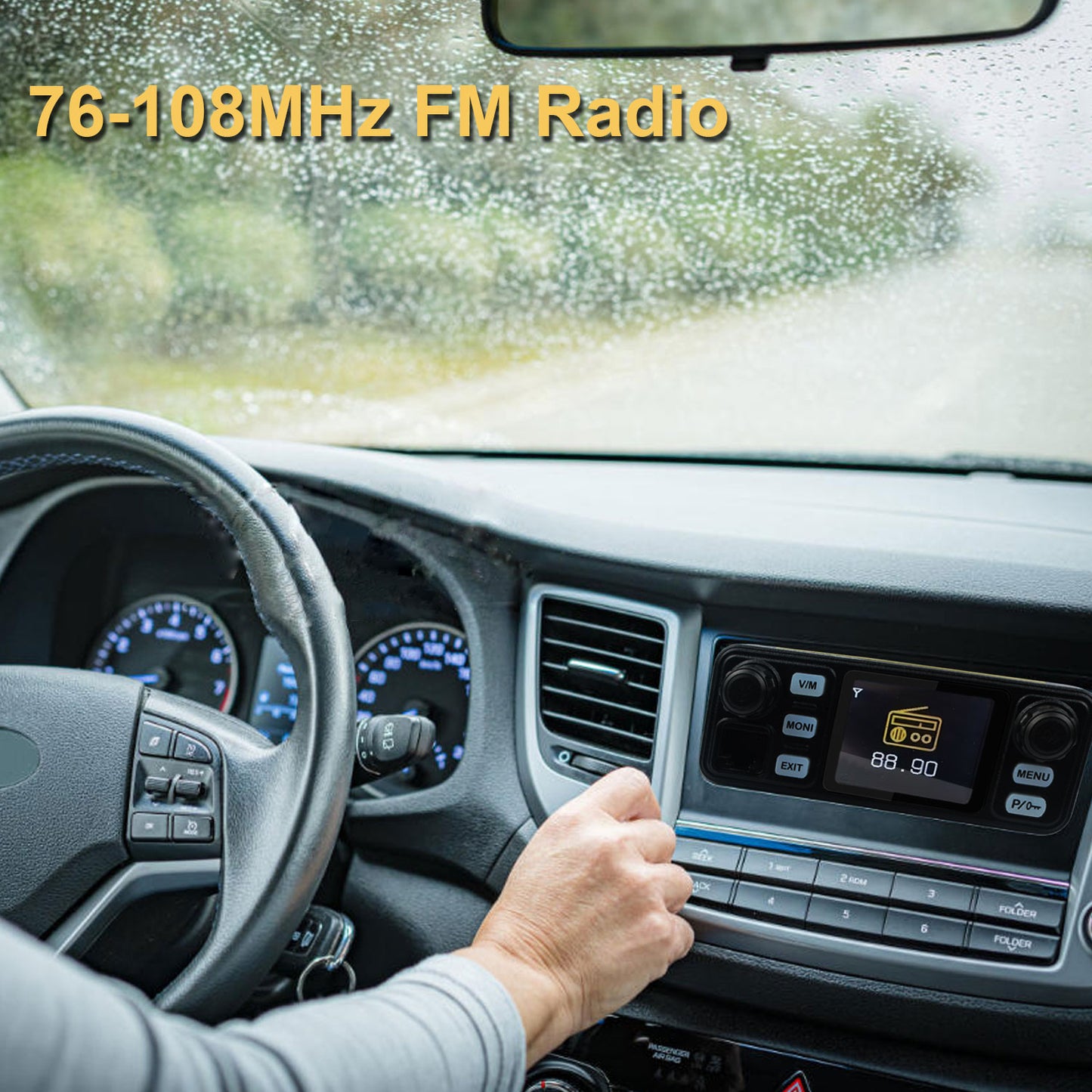 HIROYASU IC-980Pro Max 2m/70cm VHF UHF 144/430MHz FM/AM Dual Band DTMF 1750Hz Scrambler Vox Amateur Mobile Radio