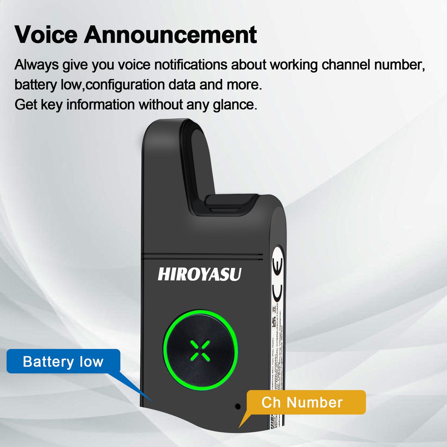 Twin Pack HIROYASU A446MINI PMR446 License Free Mini Walkie Talkie 446MHz Tiny Business Radio with Earpiece