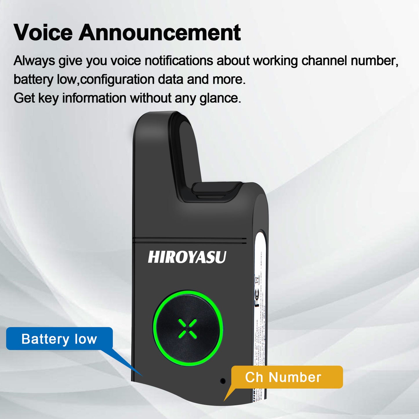 2pcs/Pack HIROYASU FRS Two Way Radio FRS462MINI Tiny Business Analog Walkie Talkies with Earpiece