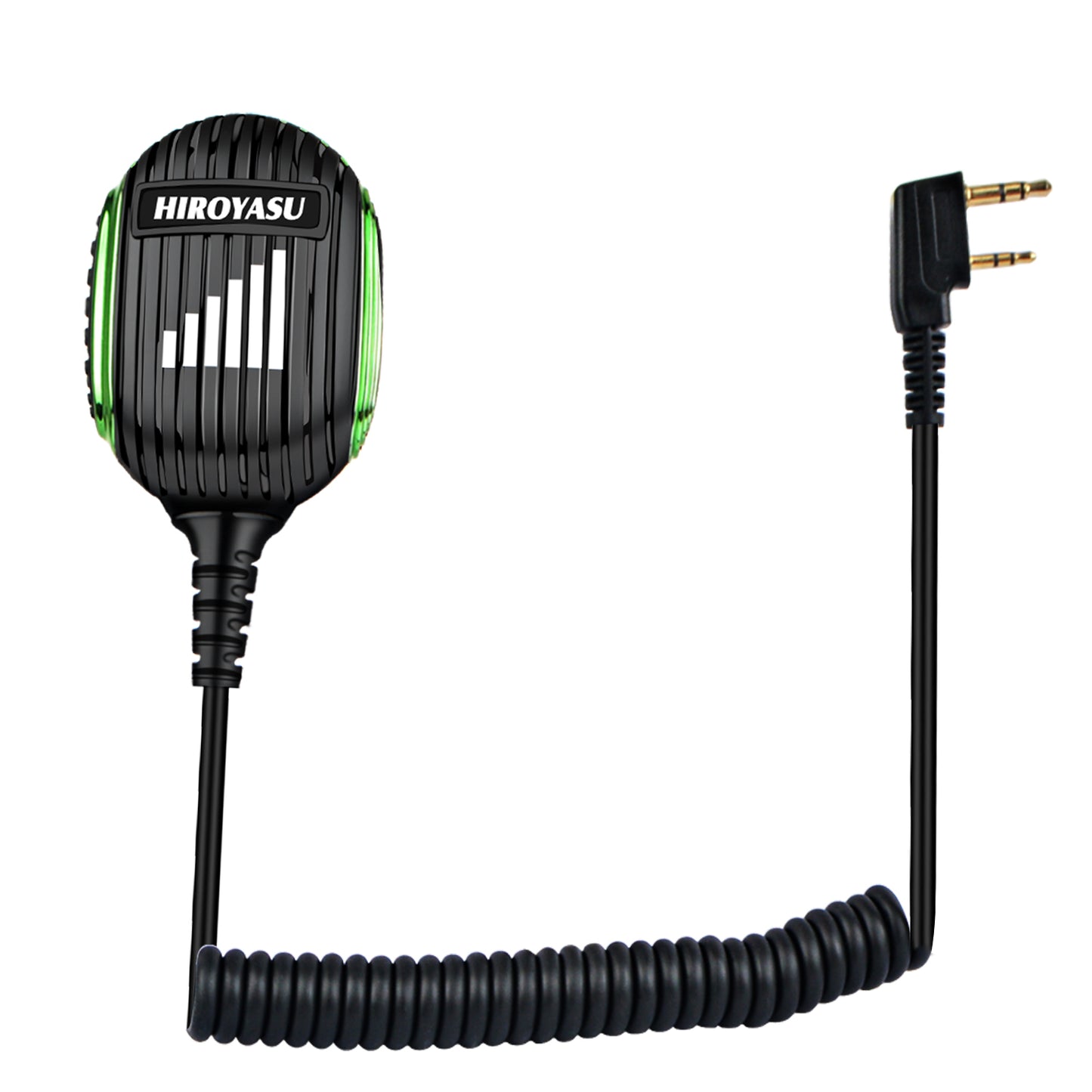 HIROYASU Q7 Walkie Talkie Speaker Microphone Palm Mic 2W 8ohm K plug with stretchable Spring Cable for baofeng UV-5RMINI UV-17PRO GPS Radio Quansheng UV-K5 UV-K5(8) Walkie Talkie