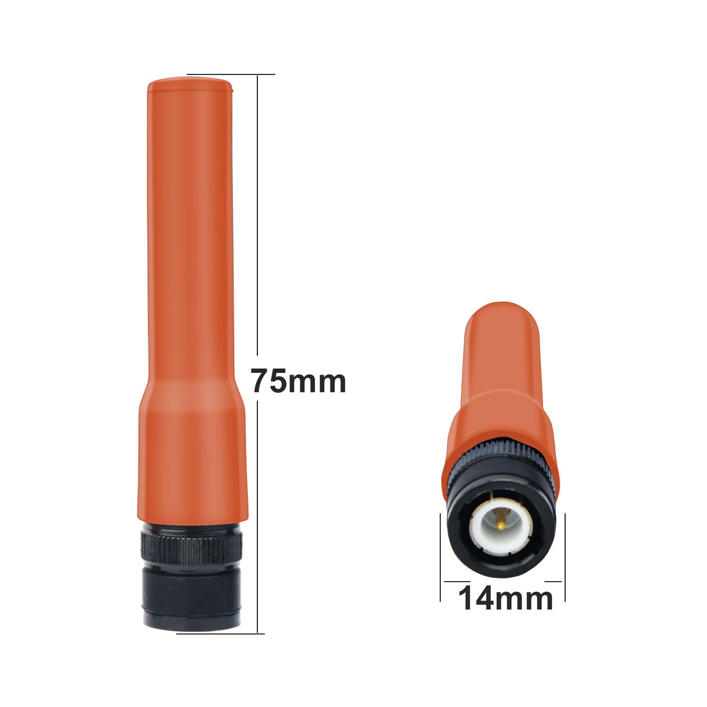 HIROYASU HA20 Mini Soft Silicon Antenna 144/430MHz 2m/70cm Dual Band 2.15dB 7cm Length Flexible Handheld Antenna