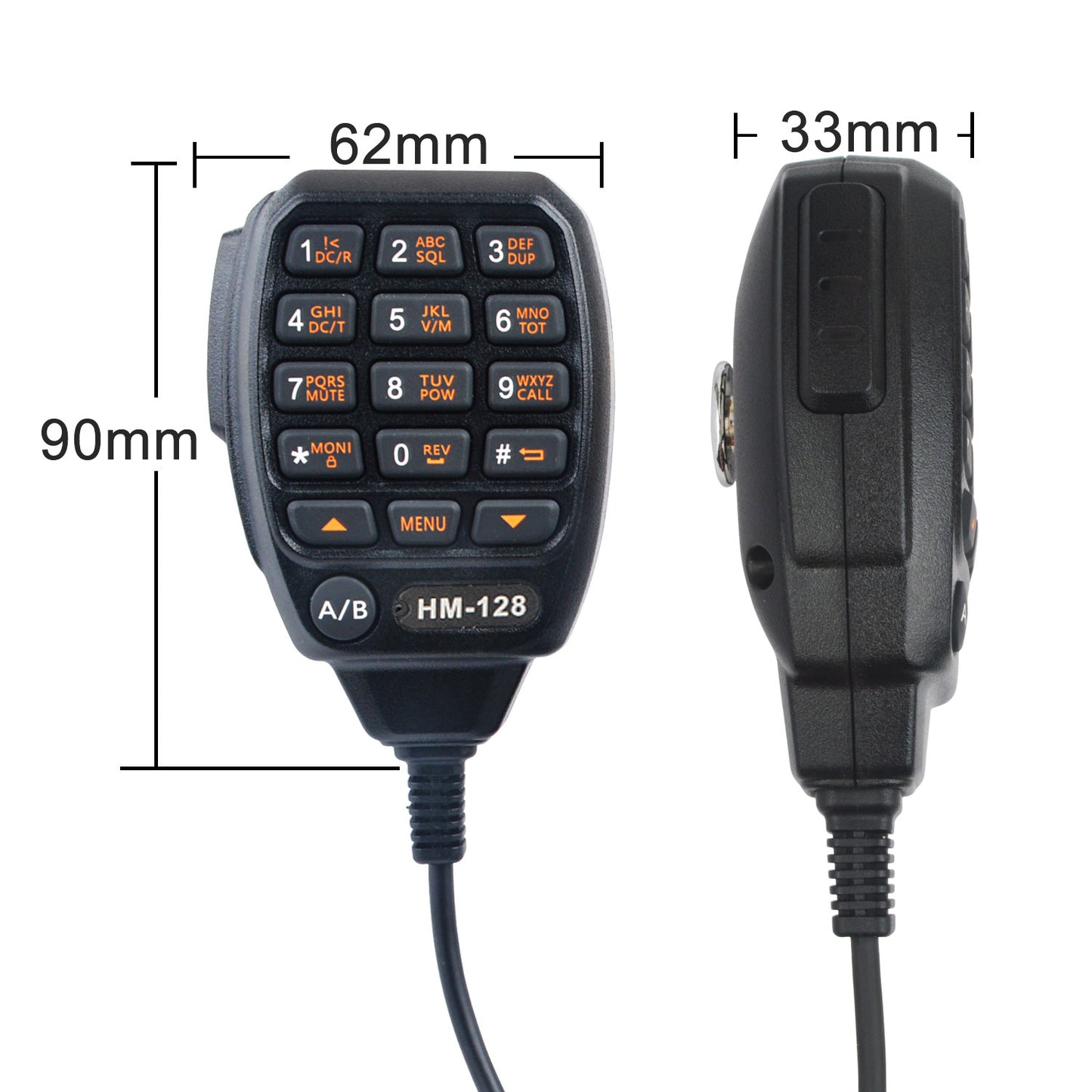 HIROYASU CQ-7373 Mobile Transceiver Speaker Microphone Hand Mic HM-128