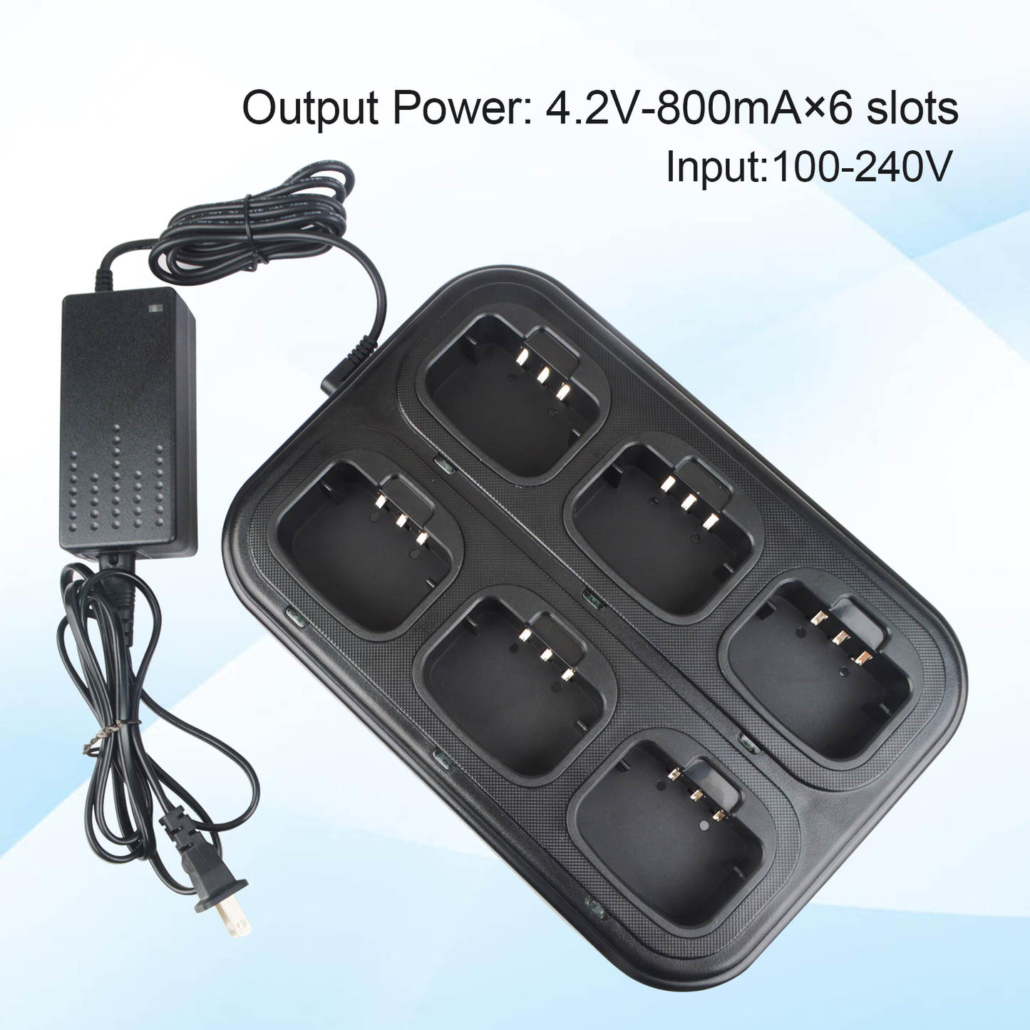 HIROYASU PoC Radio HI-B8 HI-R23 HI-B8Pro Six Way Rapid Charger
