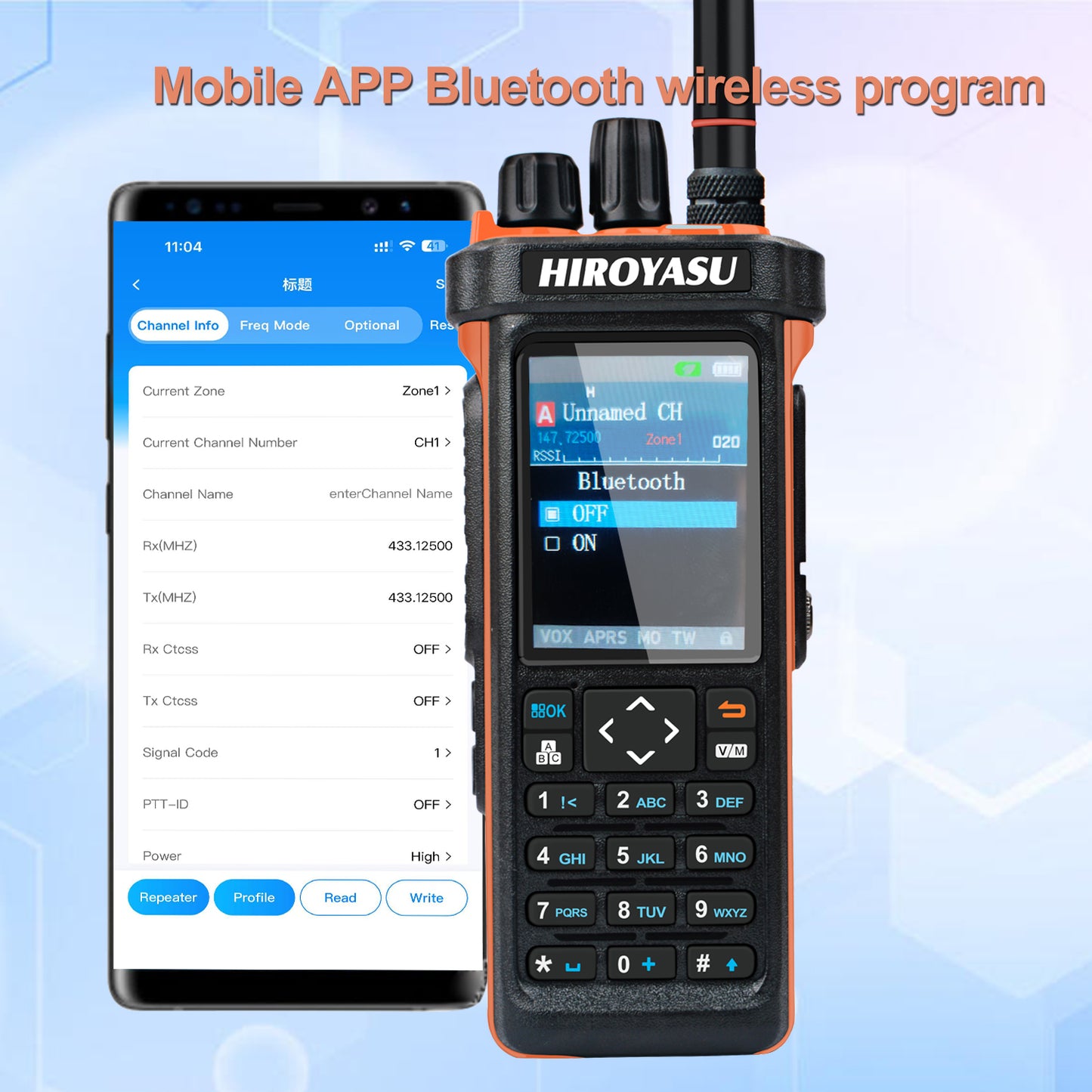 Hiroyasu Radio HI-UV850Pro FM/AM/SSB 10W Bluetooth Program GPS APRS Shortwave Multi-Band DTMF Scrambler FM Amateur Handheld Ham Walkie Talkie