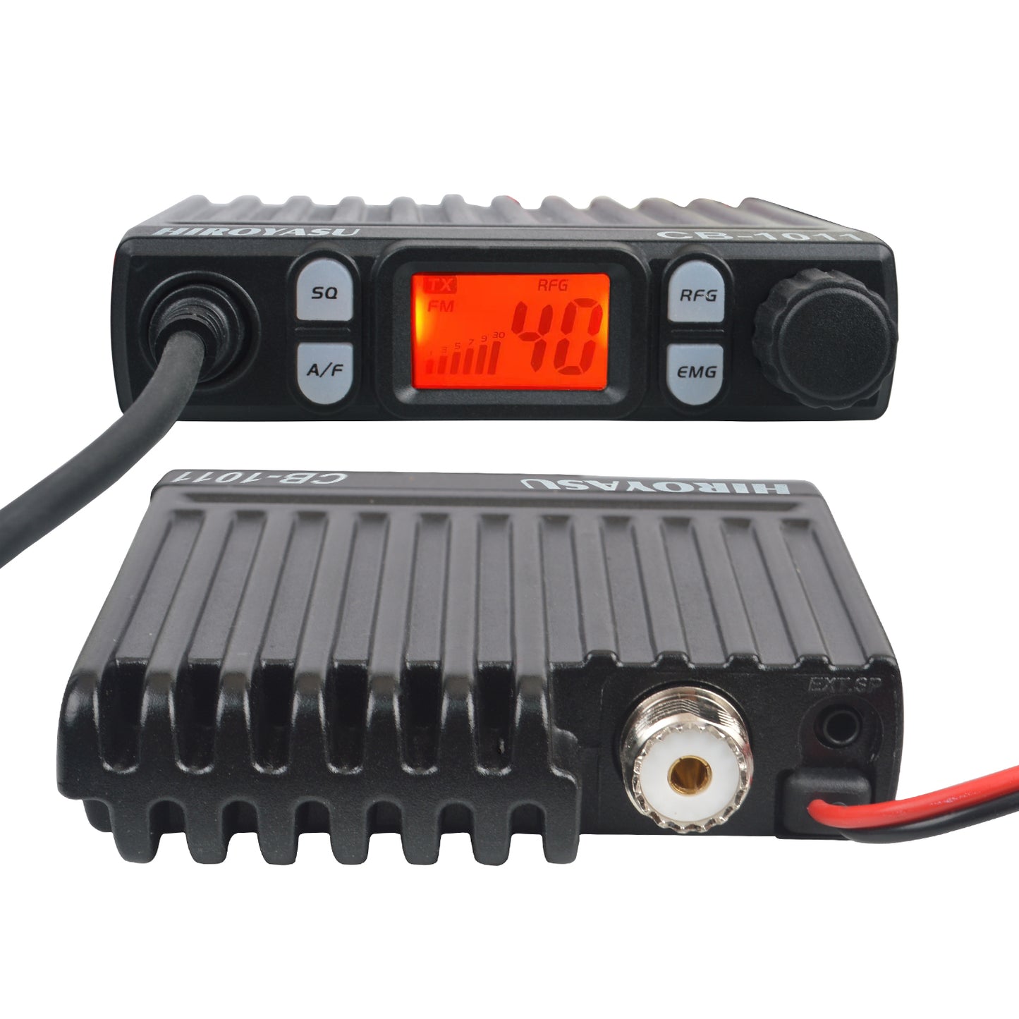 HIROYASU 11 Metroj Radio 27MHz CB-1011 CB Poŝtelefona Transceptor 40Ch FM/AM 8W Kompakta Mini Civitana Bando Walkie Talkie