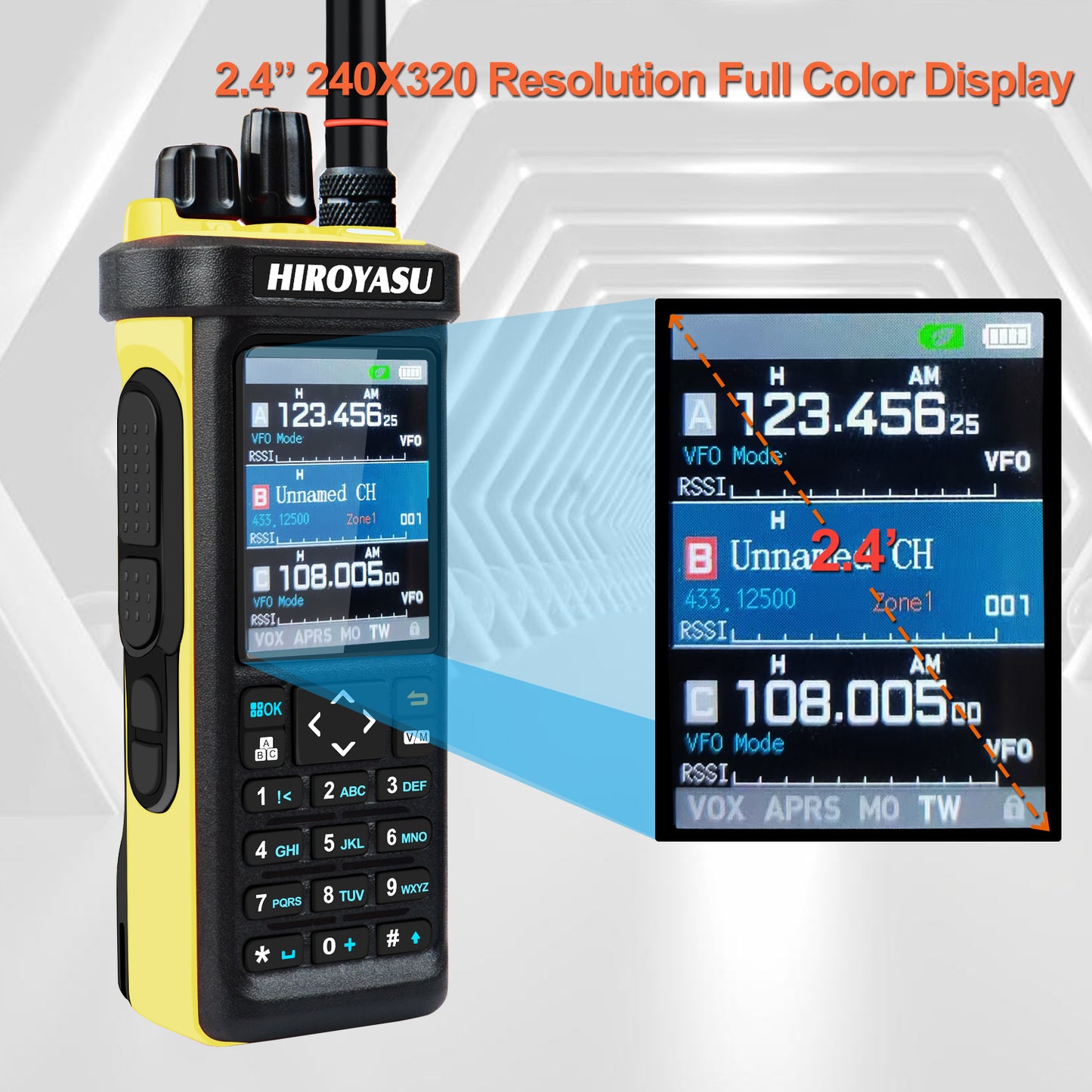 Hiroyasu Radio HI-UV850Pro FM/AM/SSB 10W Bluetooth Program GPS APRS Shortwave Multi-Band DTMF Scrambler FM Amateur Handheld Ham Walkie Talkie