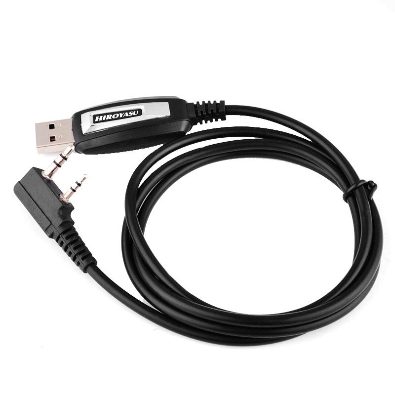 K plug-in Hiroyasu USB Programming Cable CH340 Chipset with CD Driver for Baofeng BF-888S UV-5R UV-5RM UV-17Pro DM-32 Quansheng UV-K5 UV-K5(8) TK11(8)