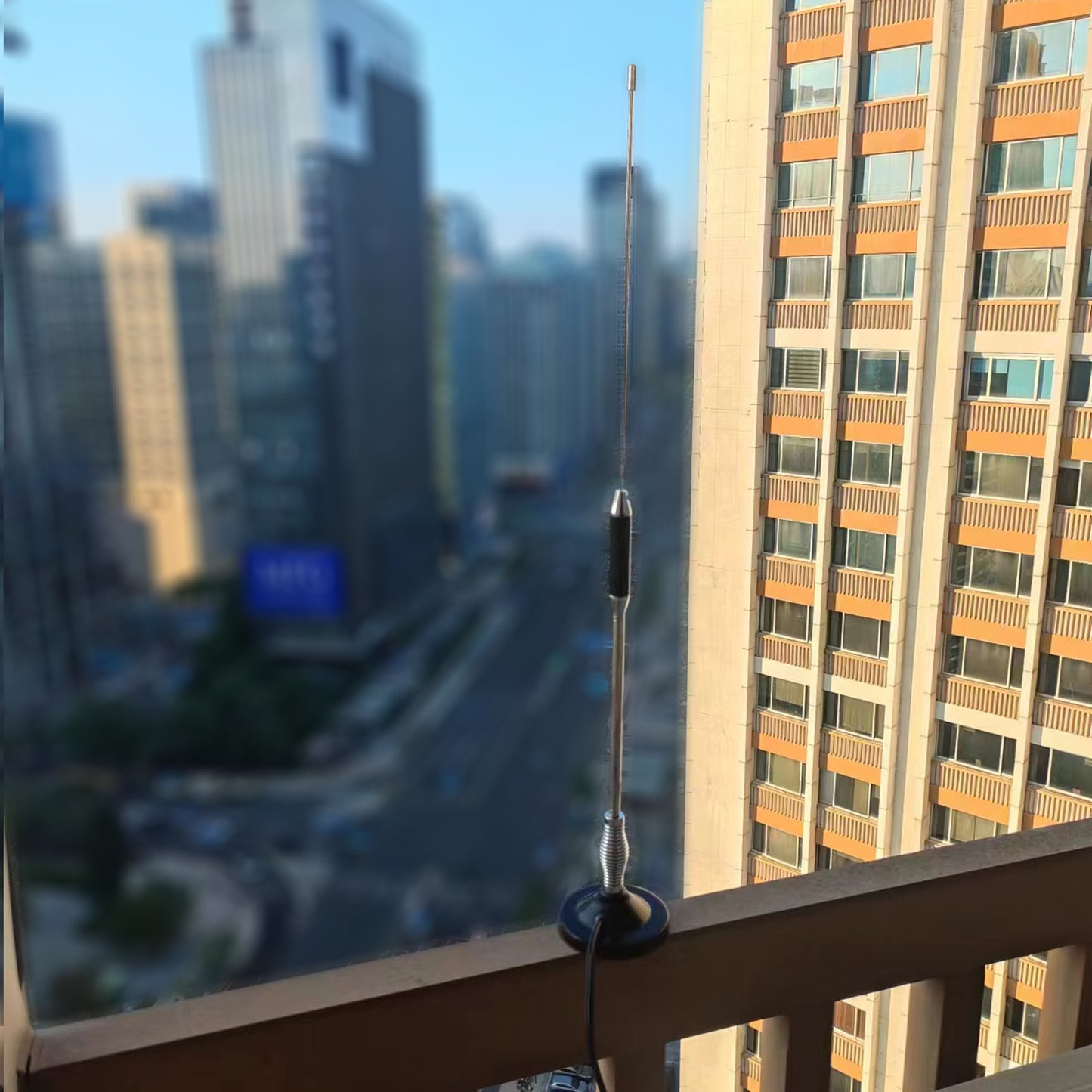 Citizen Band Mobile Radio CB 27MHz Antenna 600mm Length 1.8dB High Gain with Magnet Mount and RG-58C/U Coaxial Cable 2782