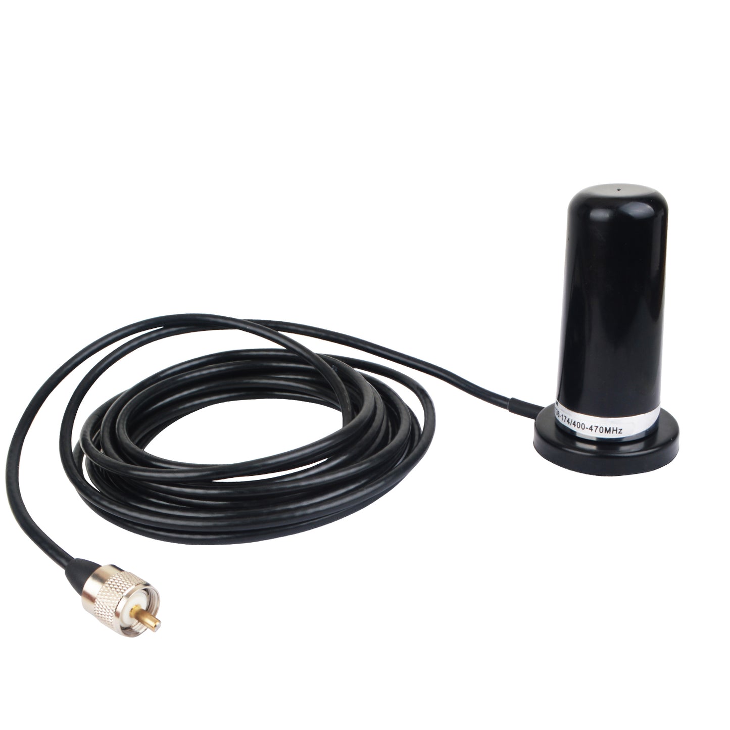 HH-N2RS NMO Dual Band Antenna with 5 Meter RG-58 Coaxial Cable and Magnetic Antenna Mount For Car Mobile Radio UHF VHF 400-470 136-174MHz Transceiver