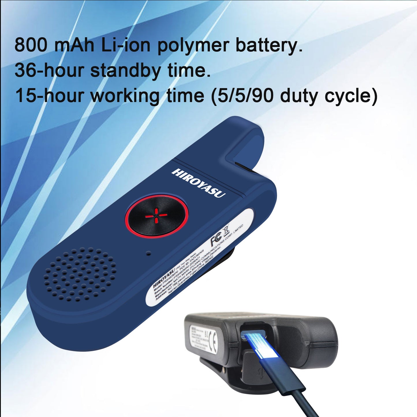 2pcs/Pack HIROYASU FRS Two Way Radio FRS462MINI Tiny Business Analog Walkie Talkies with Earpiece