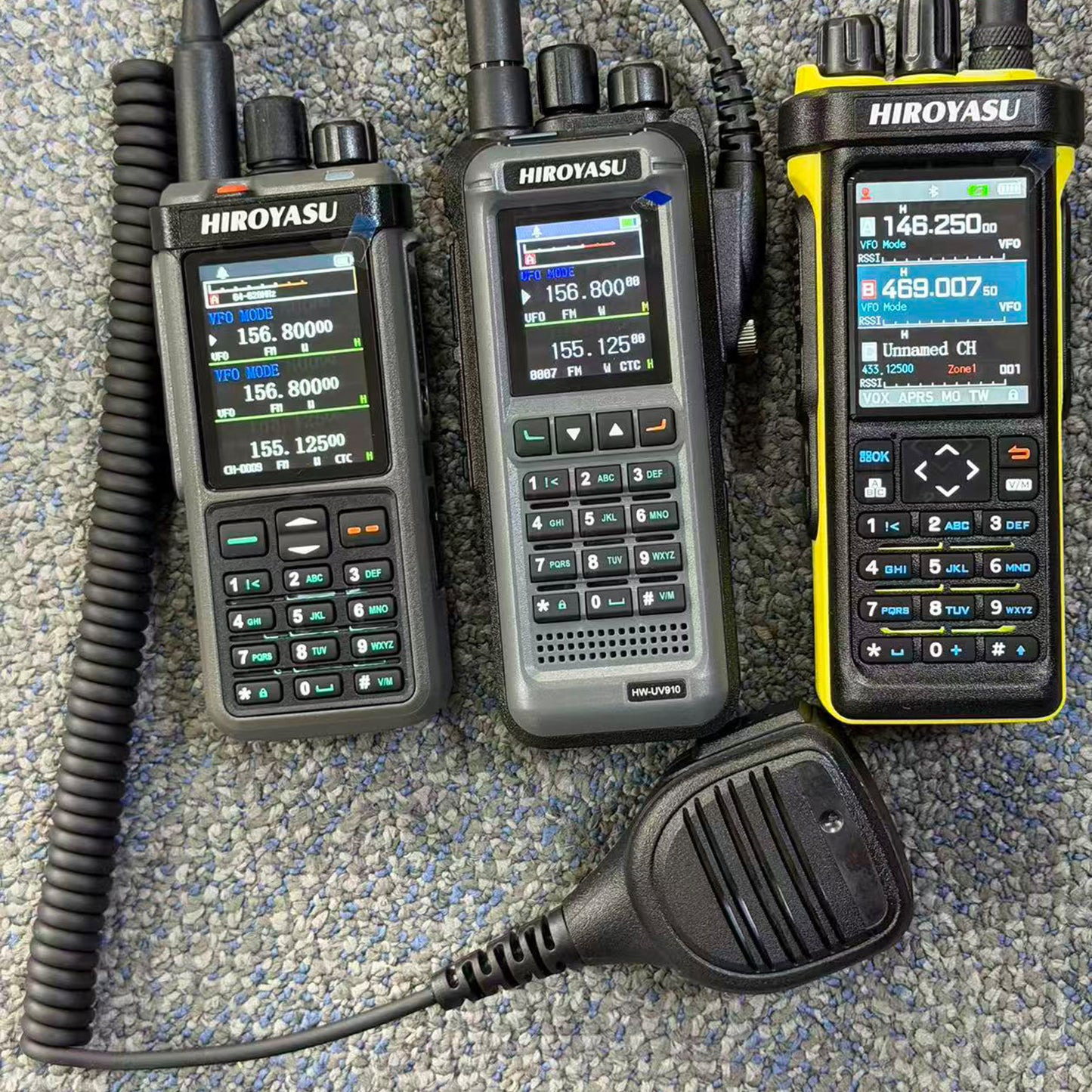 Hiroyasu HW-UV938 HW-UV910 HI-UV850Pro Walkie Talkie Speaker Microphone Palm Hand Mic