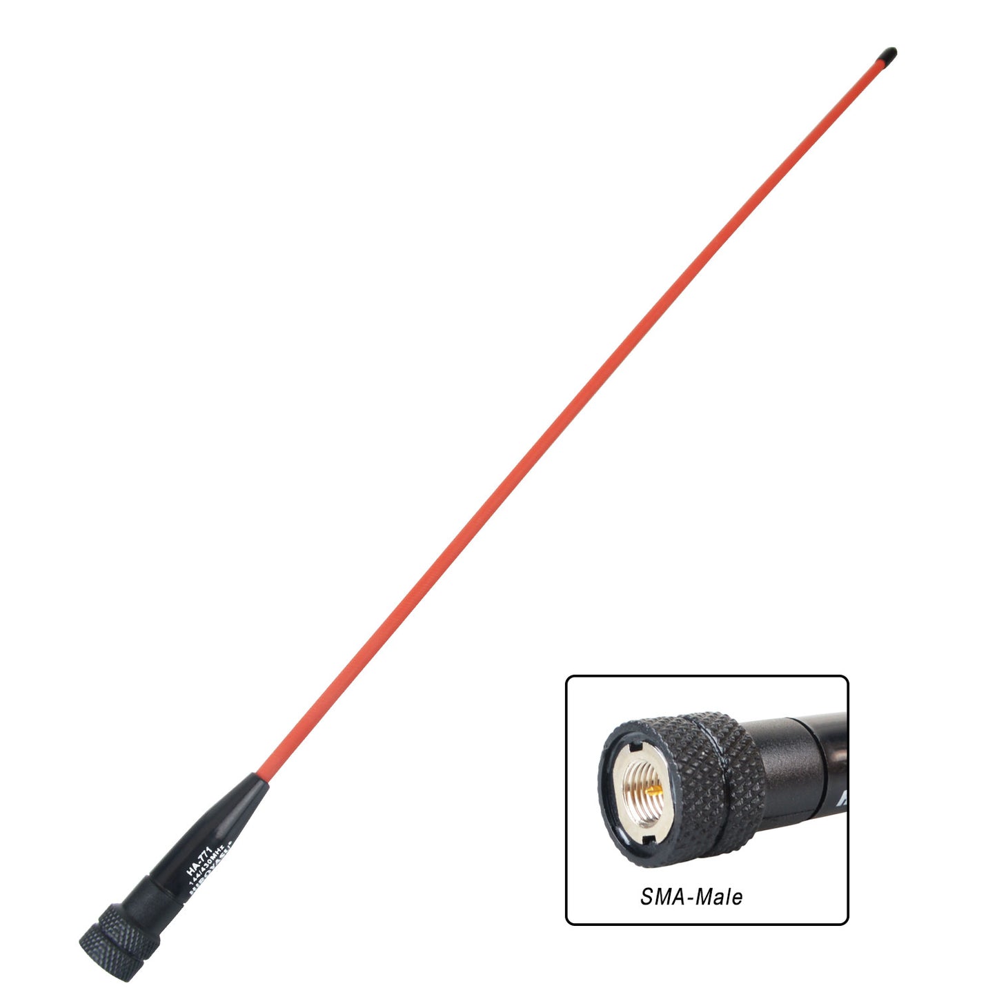 HIROYASU HA-771 VHF UHF 2M 70CM 144/430MHz 2.15/3.0dB High Gain Portable Whip Antenna Four Colors Optional