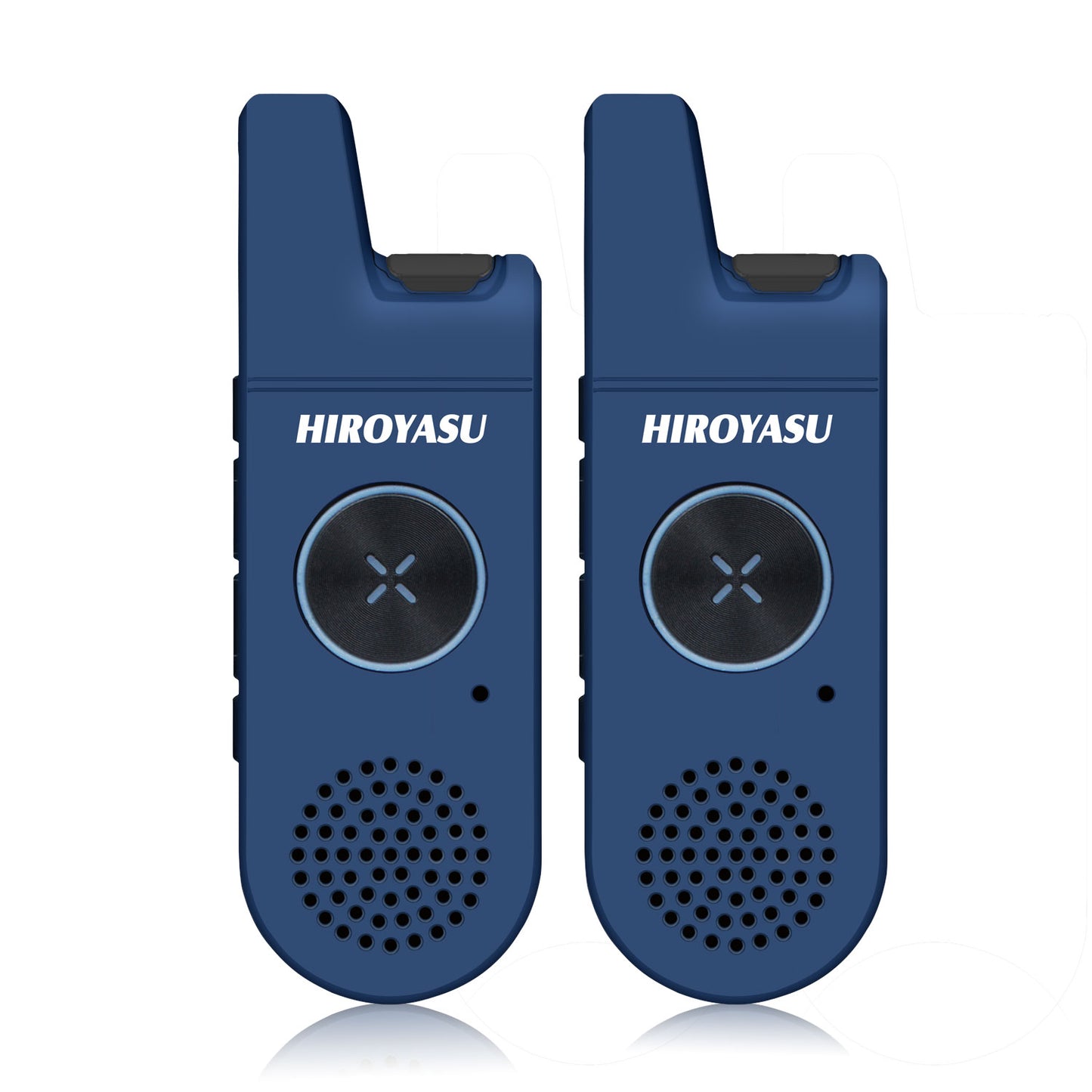 Twin Pack HIROYASU A446MINI PMR446 License Free Mini Walkie Talkie 446MHz Tiny Business Radio with Earpiece